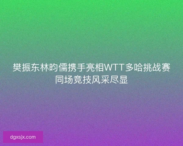 樊振东林昀儒携手亮相WTT多哈挑战赛同场竞技风采尽显