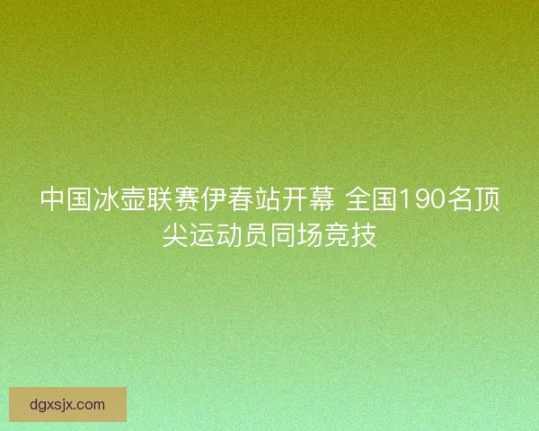 中国冰壶联赛伊春站开幕 全国190名顶尖运动员同场竞技 中国冰壶联赛伊春站开幕 全国190名顶尖运动员同场竞技